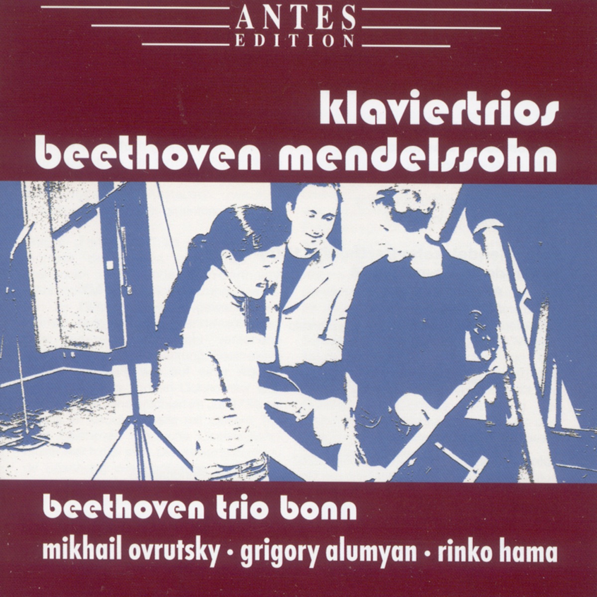Beethoven: Klaviertrio, Nr. 2 in C-Moll, op. 1/3 - Mendelssohn: Klaviertrio, Nr. 2 in C-Moll, op. 66 by Beethoven Trio Bonn album cover