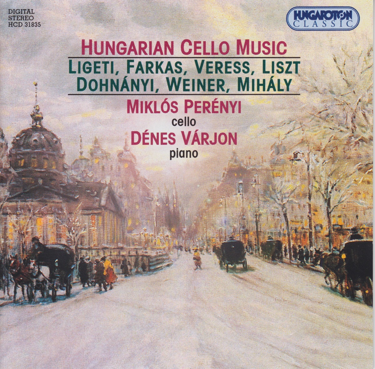 Hungarian Cello Music by Miklós Perényi album cover