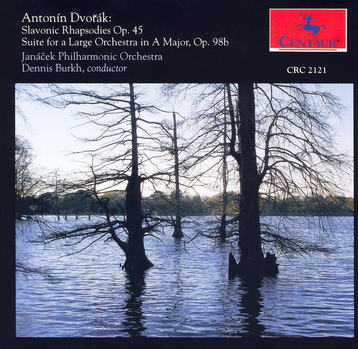 Dvorak, A.: Slavonic Rhapsodies - Suite in A Major, "American" by Dennis Burkh & Janáček Philharmonic Orchestra album cover