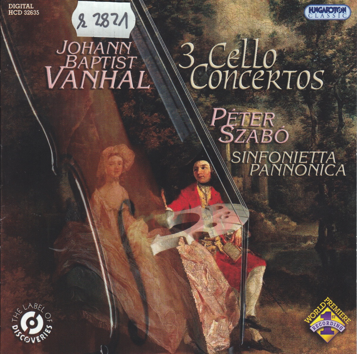 Három gordonkaverseny - 3 Cello Concerto by Sinfonietta Pannonica & Péter Szabó album cover