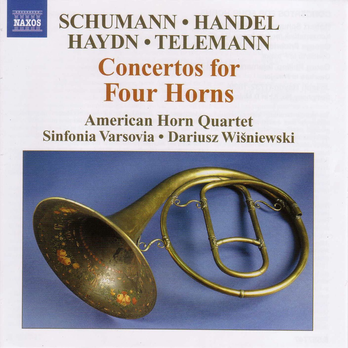 Concertos for Four Horns by American Horn Quartet album cover