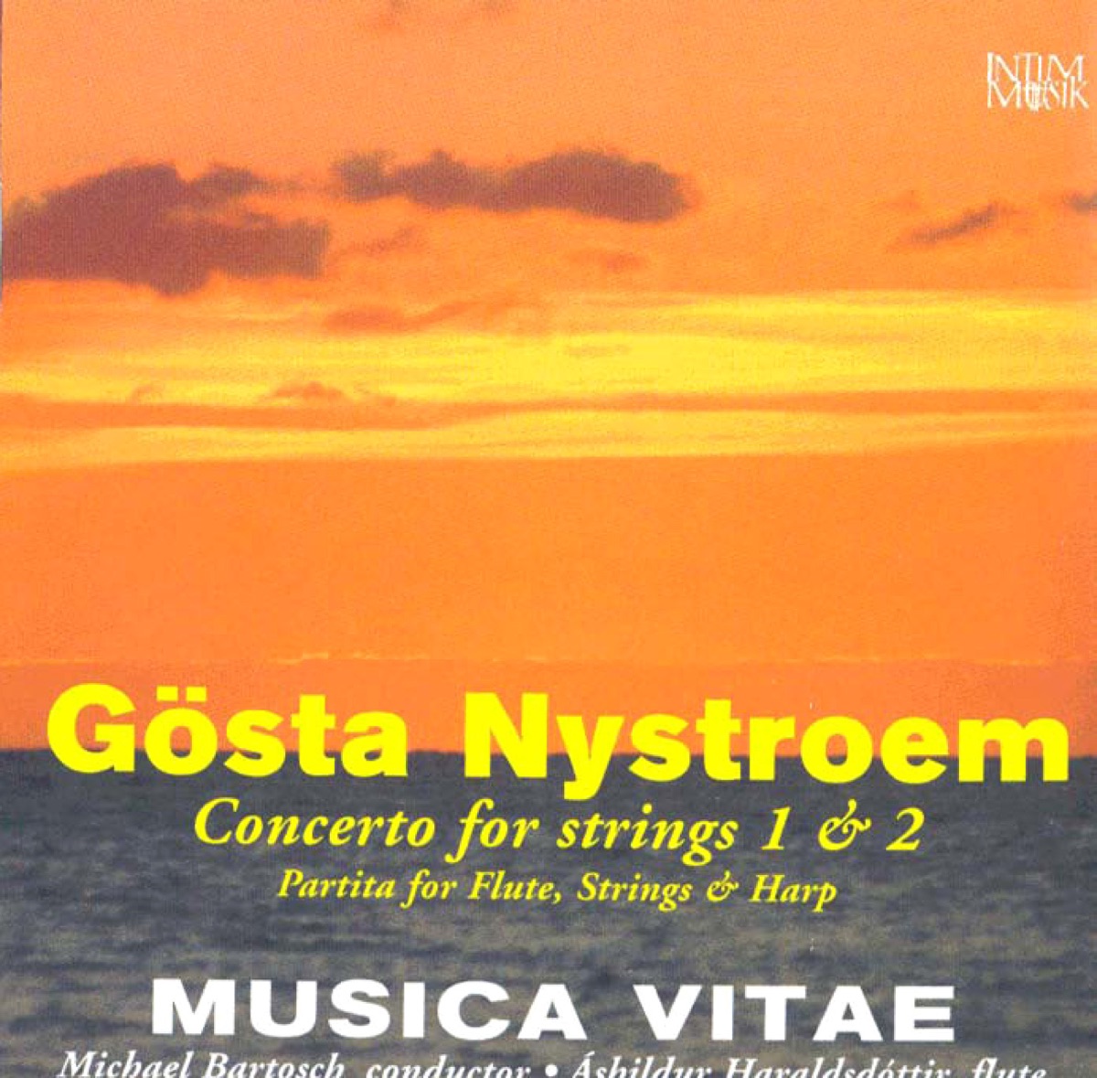 Nystroem: Concerto for Strings Nos. 1 & 2 by Michael Bartosch, Musica Vitae Chamber Orchestra, Clara Heineman & Áshildur Haraldsdóttir album cover
