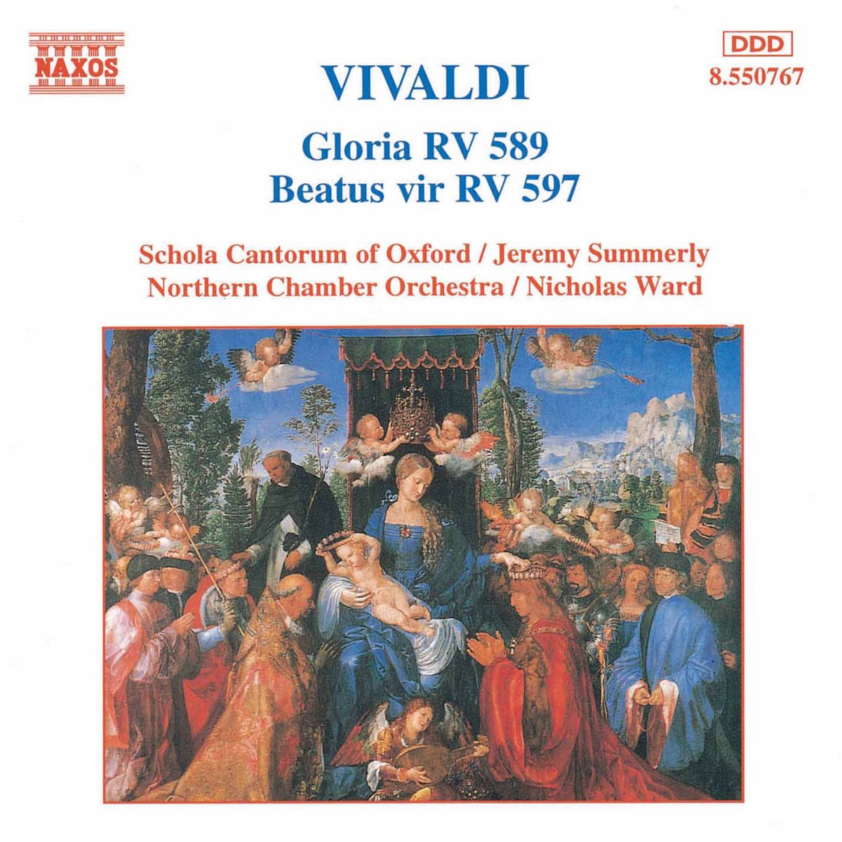 Vivaldi: Gloria, Rv 589 - Beatus Vir, Rv 597 by Oxford Schola Cantorum album cover