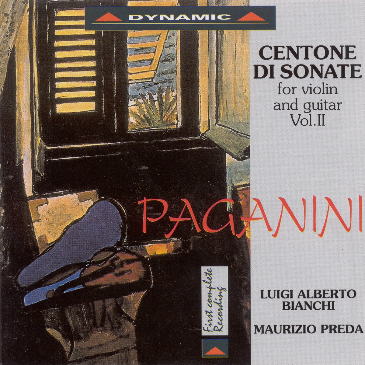Paganini: Centone di Sonate for Violin and Guitar, Vol. 2 by Luigi Alberto Bianchi & Maurizio Preda album cover