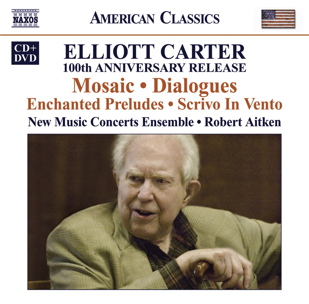 Carter: 100th Anniversary Release by Robert Aitken & New Music Concerts album cover