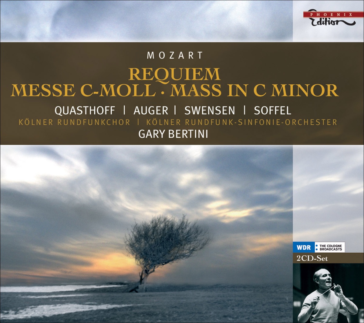 Mozart: Mass in C Minor, Requiem by West German Radio Chorus, Gary Bertini & West German Radio Symphony Orchestra album cover