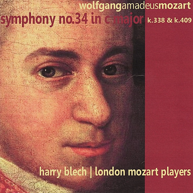 Mozart: Symphony No. 34 In C Major, K. 338 and K. 409 by London Mozart Players & Harry Blech album cover