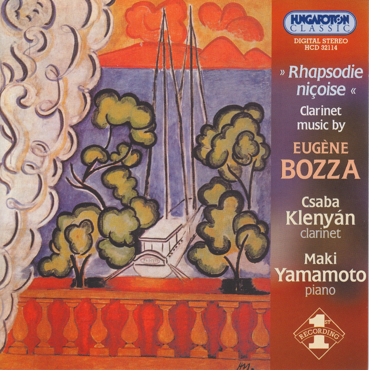 Rhapsodie nicoise, Clarinet music by Eugene Bozza by Csaba Klenyán & Maki Yamamoto album cover