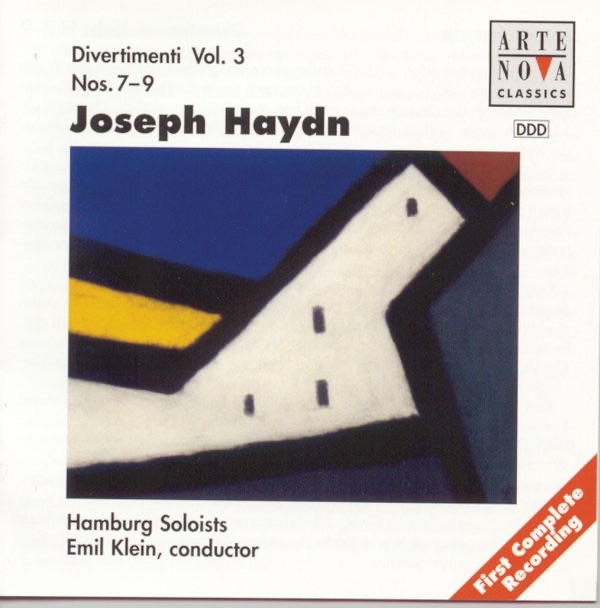 Haydn: Divertimenti Vol. 3 by Emil Klein & Hamburg Soloists album cover