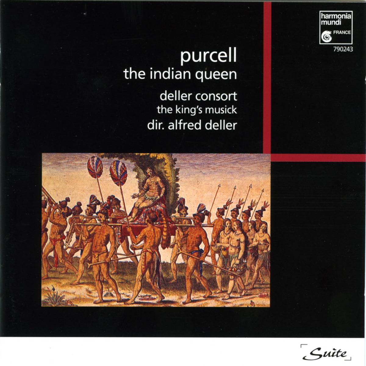 Purcell: The Indian Queen by Alfred Deller & Deller Consort album cover