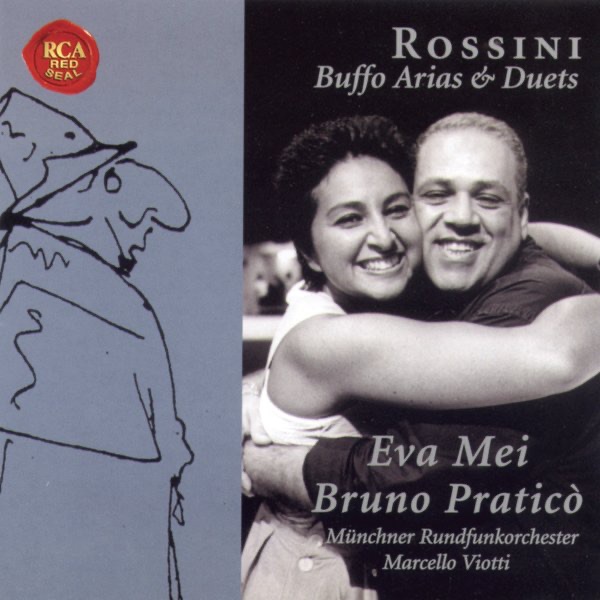 Rossini: Arien und Buffoduette by Eva Mei, Bruno Praticò & Marcello Viotti album cover