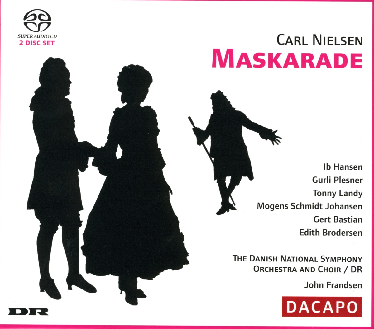 Nielsen: Maskarade by Gurli Plesner, Mogens Schmidt-Johansen, Aage Haugland, Ib Hansen, Tove Hyldgaard, Tonny Landy, Christian Sorensen, Gert Bastian, Edith Brodersen, Jorgen Klint, Ove Verner Hansen, Danish National Radio Choir, John Frandsen & Danish National Symphony Orchestra album cover