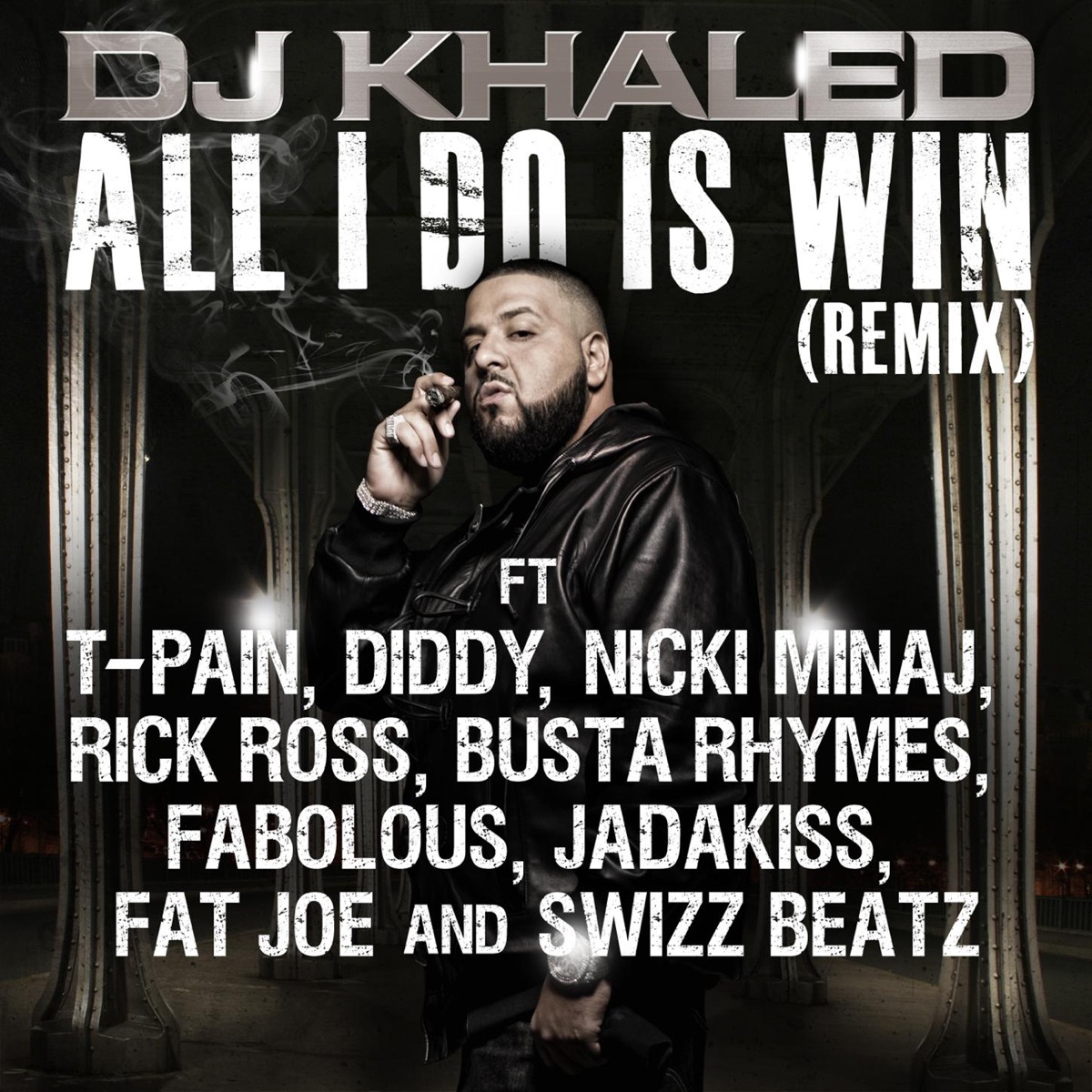 All I Do Is Win (Remix) [feat. T-Pain, Diddy, Nicki Minaj, Rick Ross, Busta Rhymes, Fabolous, Jadakiss, Fat Joe, Swizz Beatz] - Single by DJ Khaled album cover