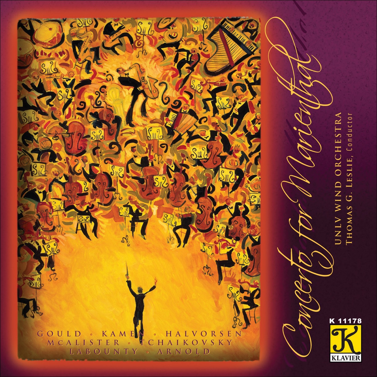 Concerto for Marienthal by Thomas Leslie, Eric Marienthal & UNLV Wind Orchestra album cover