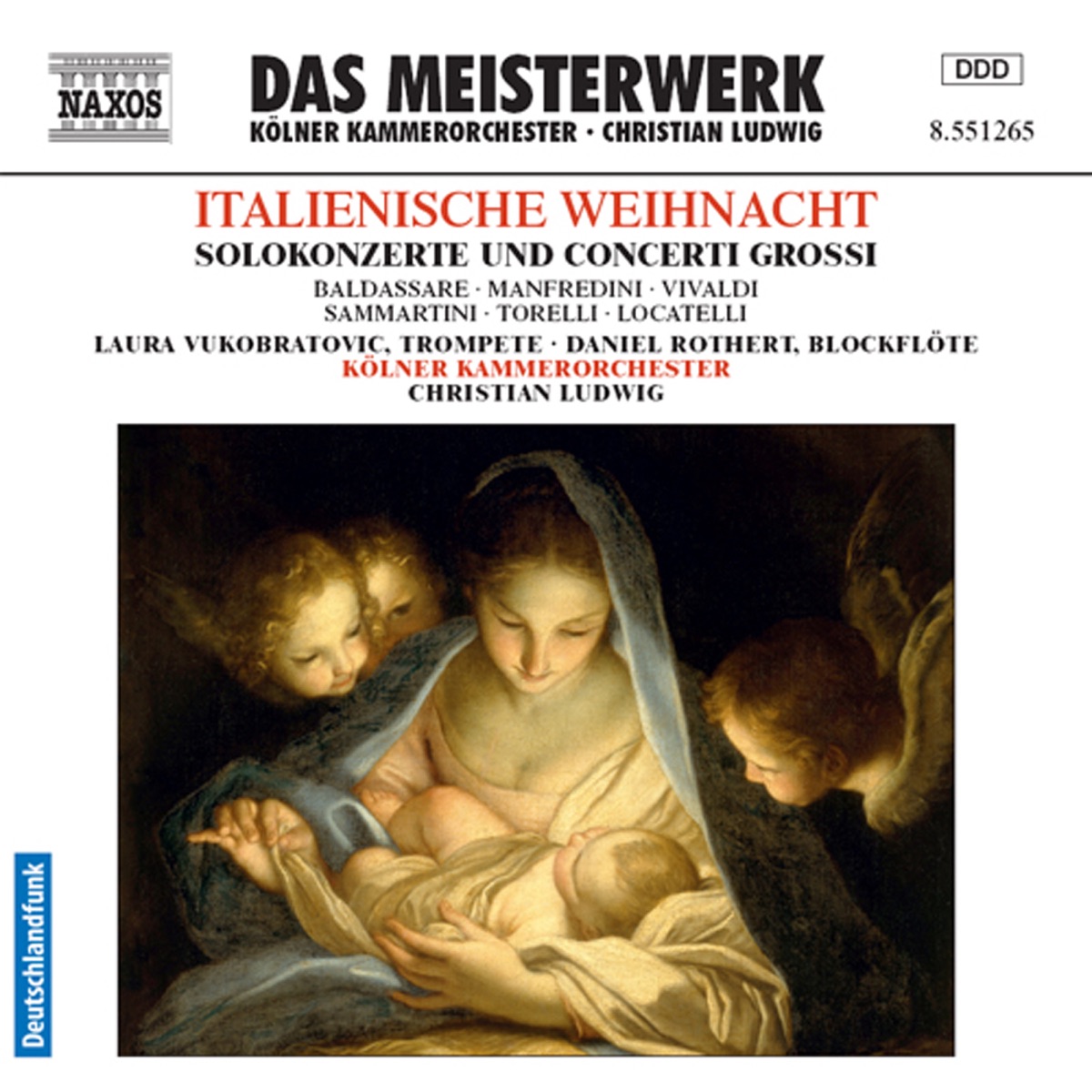 Italienische Weihnacht by Cologne Chamber Orchestra, Laura Vukobratovic, Christian Ludwig & Daniel Rothert album cover