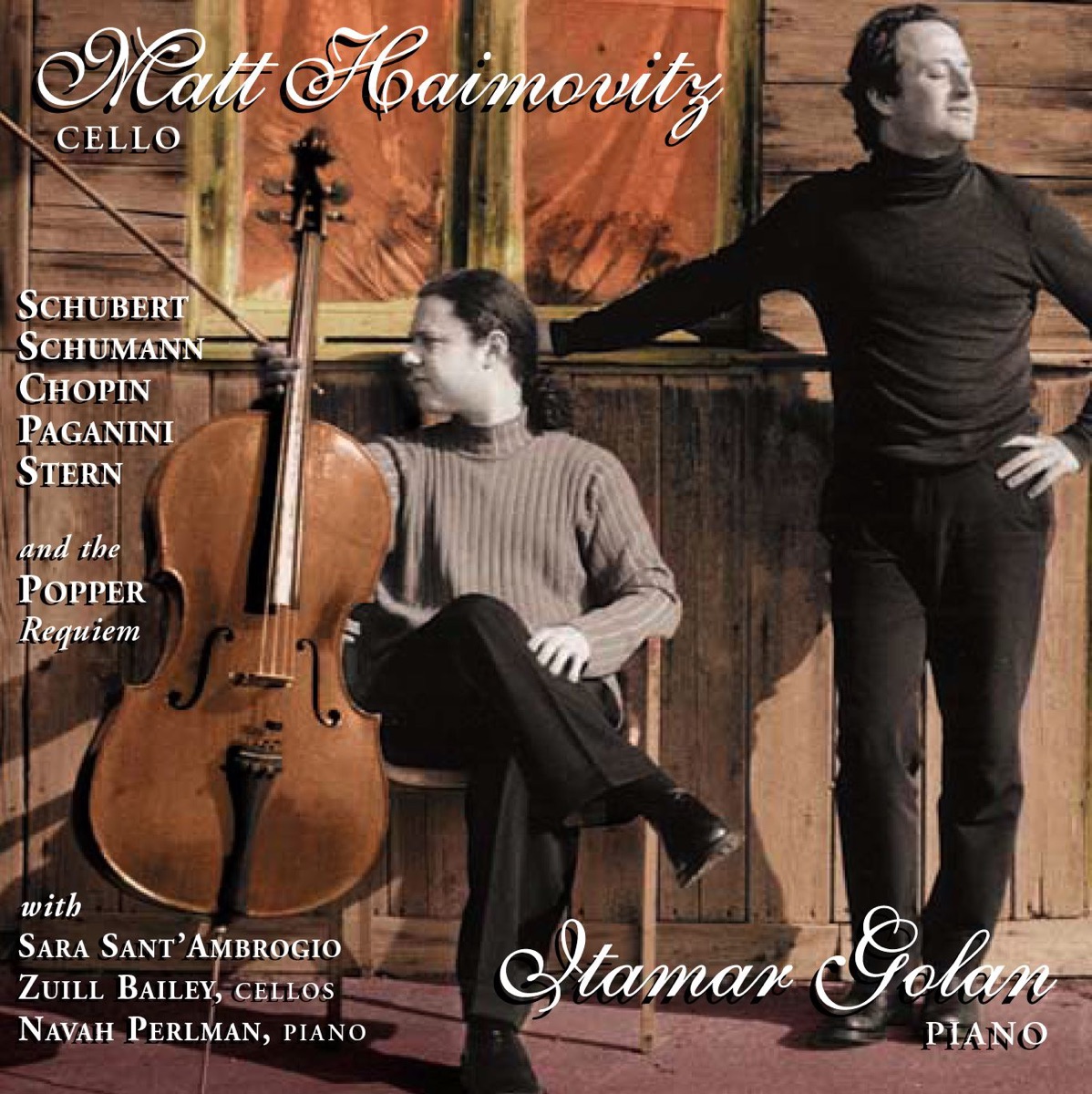 Haimovitz: The Rose Album by Itamar Golan, Matt Haimovitz, Sara Sant'Ambrogio & Zuill Bailey album cover