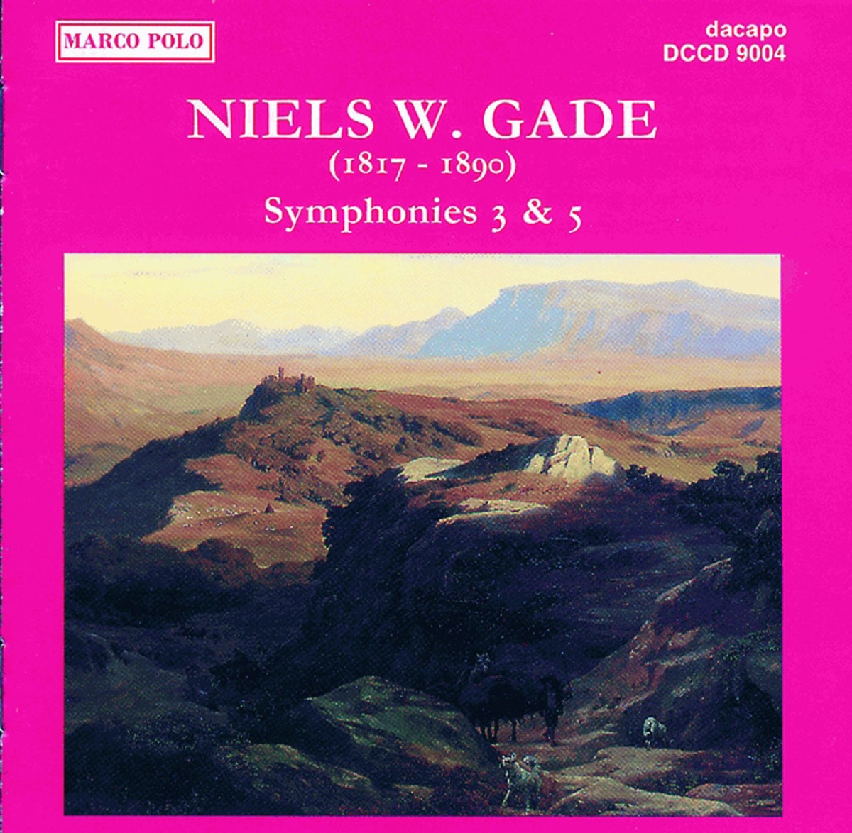 Gade, N.: Symphonies Nos. 3 and 5 by Michael Schønwandt, Copenhagen Collegium Musicum & Amalie Malling album cover