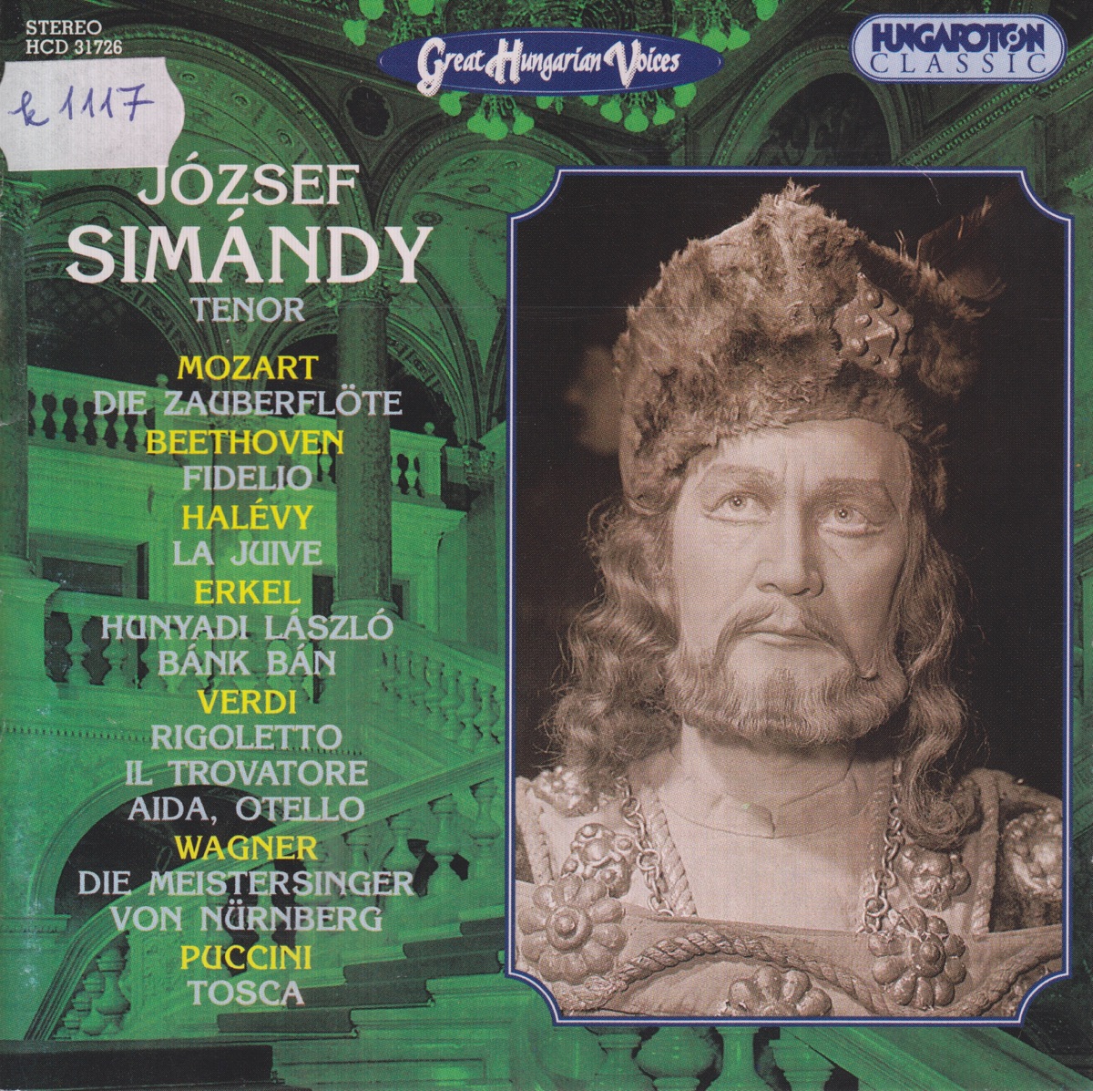 Great Hungartian Voices - József Simándy by József Simándy album cover