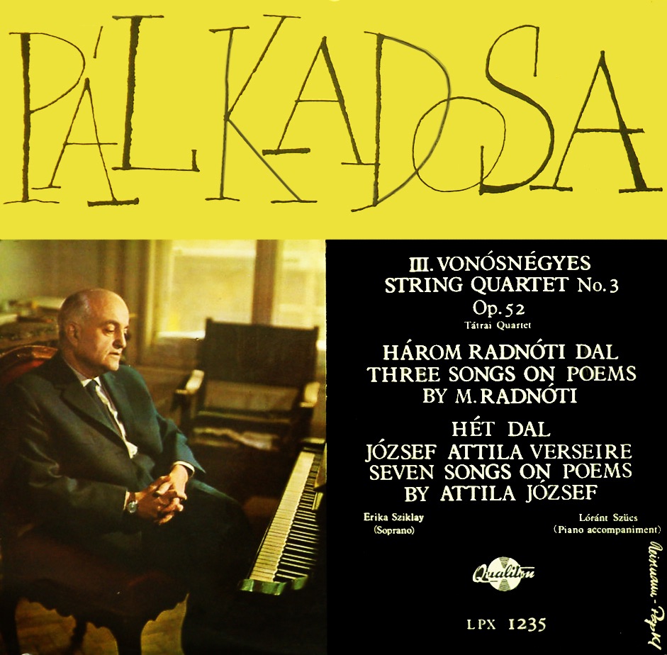 KADOSA Pál művei by Erika Sziklay & Lóránt Szűcs album cover