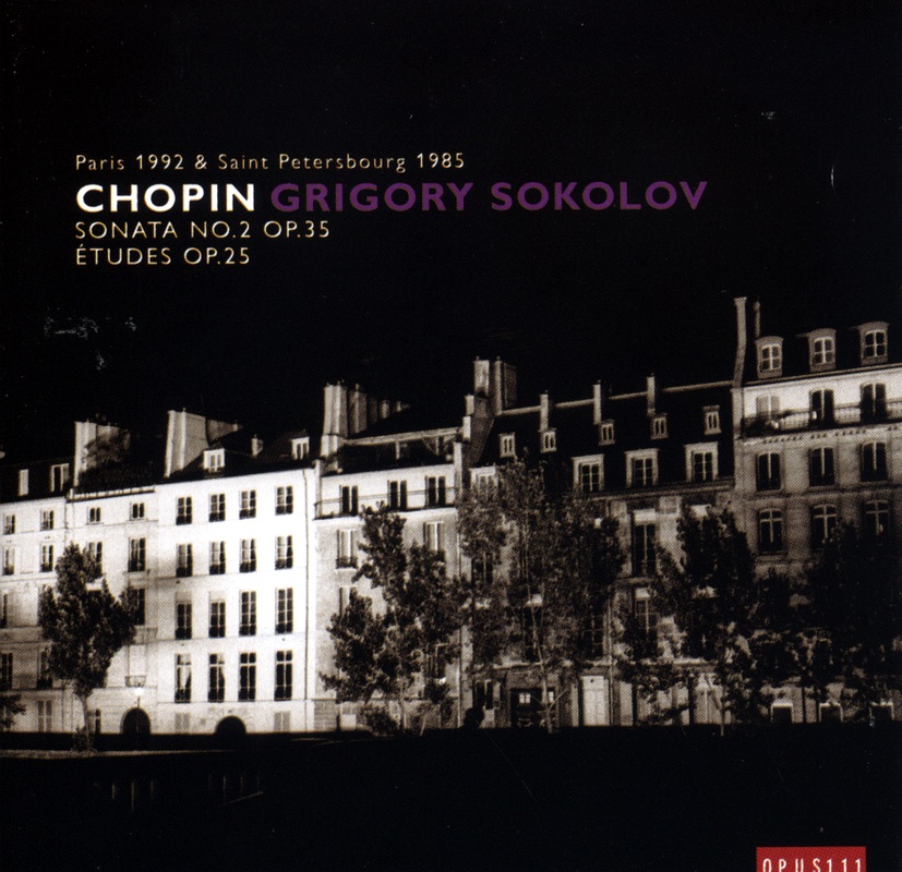 Chopin: Sonata No 2 Op. 35, Études Op. 25 by Grigory Sokolov album cover