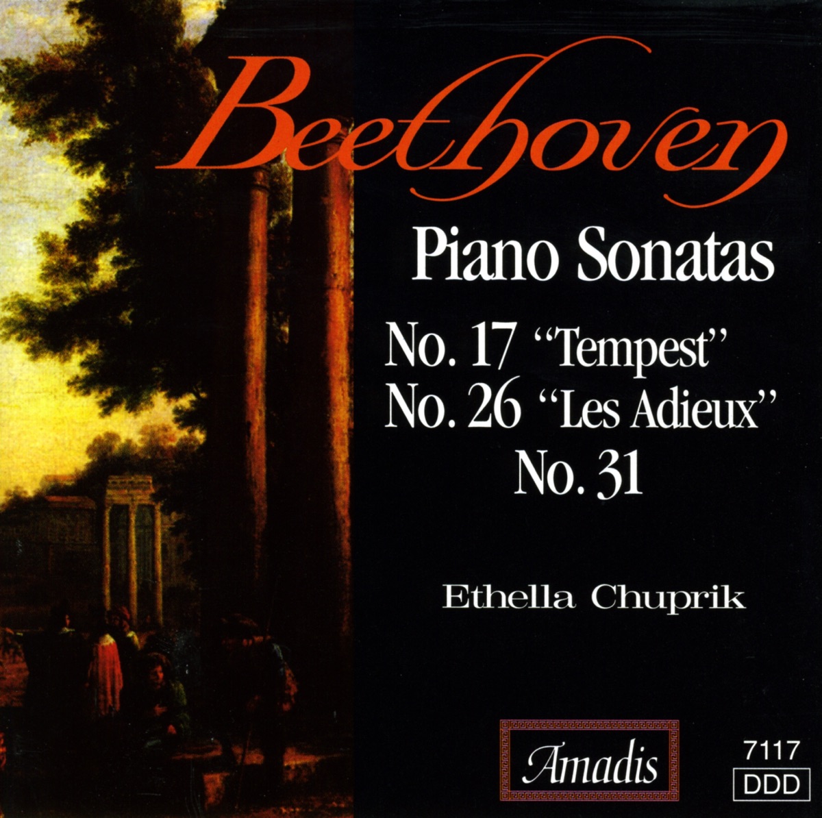 Beethoven: Piano Sonatas Nos. 17, "Tempest", 26, "Les Adieux" and 31 by Ethella Chuprik album cover