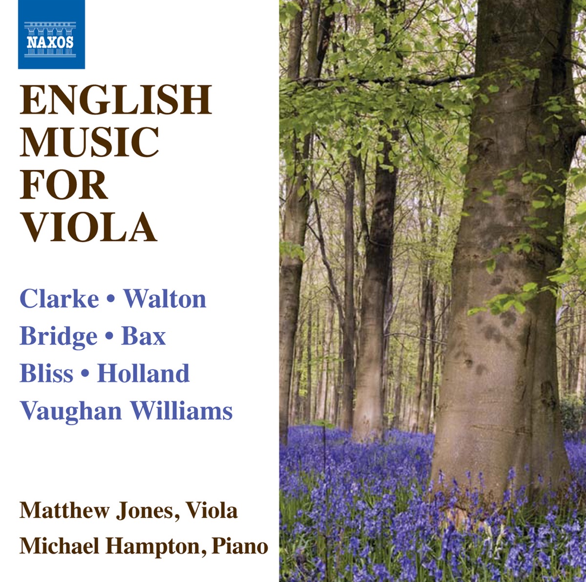 English Music for Viola by Matthew Jones & Michael Hampton album cover