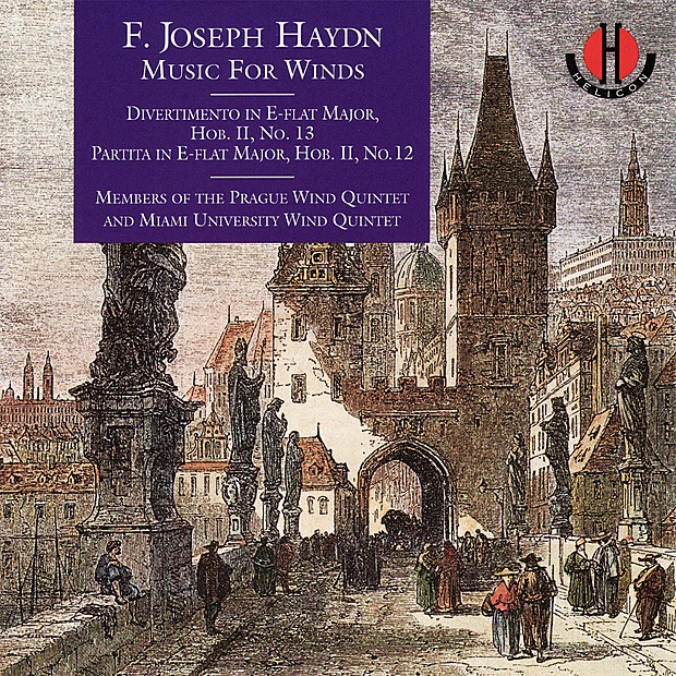 Haydn: Divertimento In E-flat Major, Partita In E-flat Major - Krommer: Partita In C Minor by Prague Wind Quintet & Miami University Wind Quintet album cover