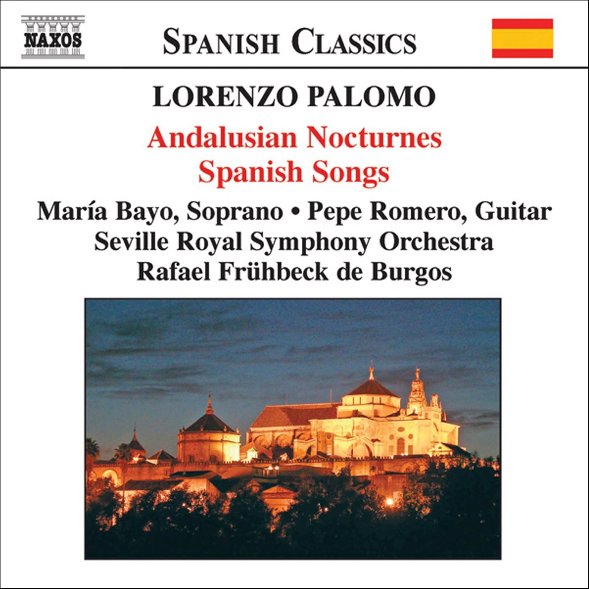Lorenzo Palomo: Andalusian Nocturnes - Spanish Songs by María Bayo album cover