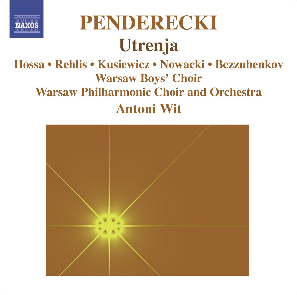 Penderecki: Utrenja by Piotr Kusiewicz, Agnieszka Rehlis & Warsaw Philharmonic Orchestra album cover