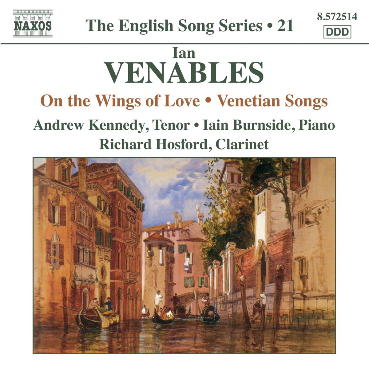 Venables: On the Wings of Love - Venetian Songs by Iain Burnside, Andrew Kennedy & Richard Hosford album cover