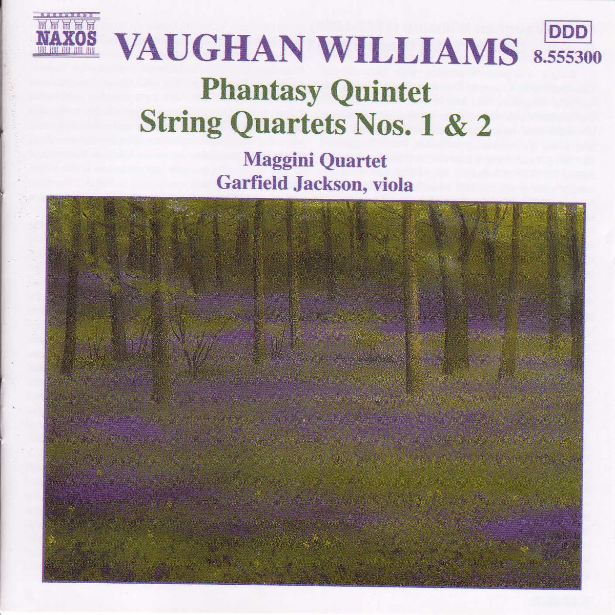 Vaughan Williams: Phantasy Quintet - String Quartets Nos. 1-2 by Garfield Jackson & Maggini Quartet album cover