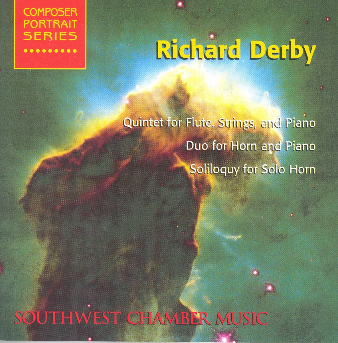 Derby: Quintet for Flute, Strings and Piano by Jeff von der Schmidt, Southwest Chamber Music, members & Gayle Blankenburg album cover