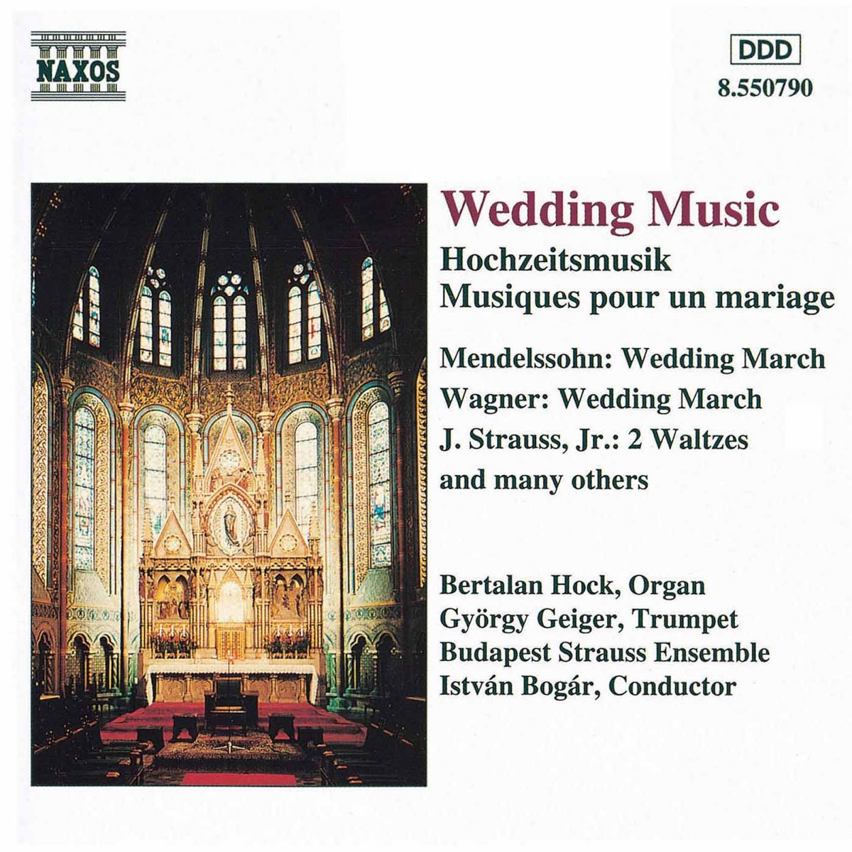 Wedding Music by Bertalan Hock, Gyorgy Geiger, István Bogár & Budapest Strauss Ensemble album cover