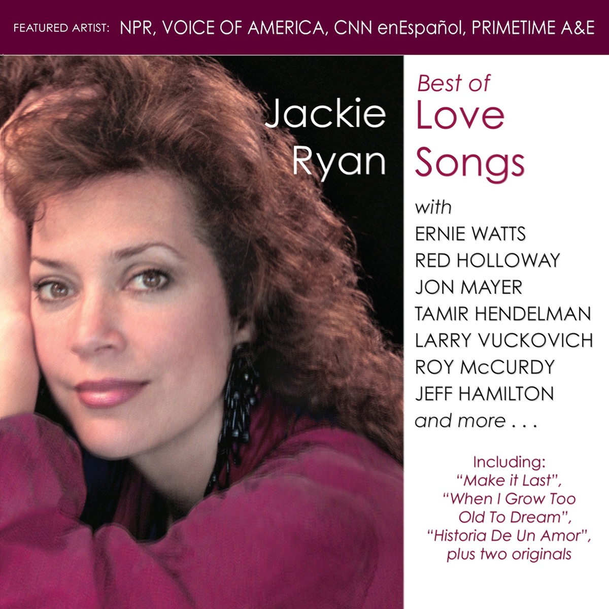 Best of Love Songs by Jackie Ryan album cover