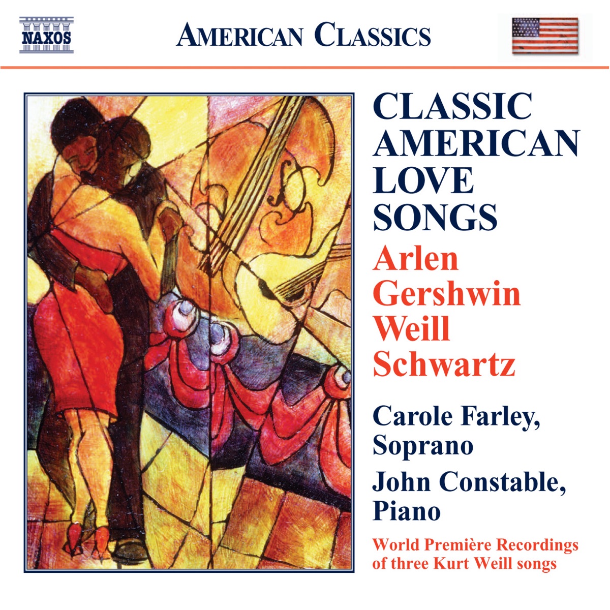 Classic American Love Songs by Carole Farley & John Constable album cover