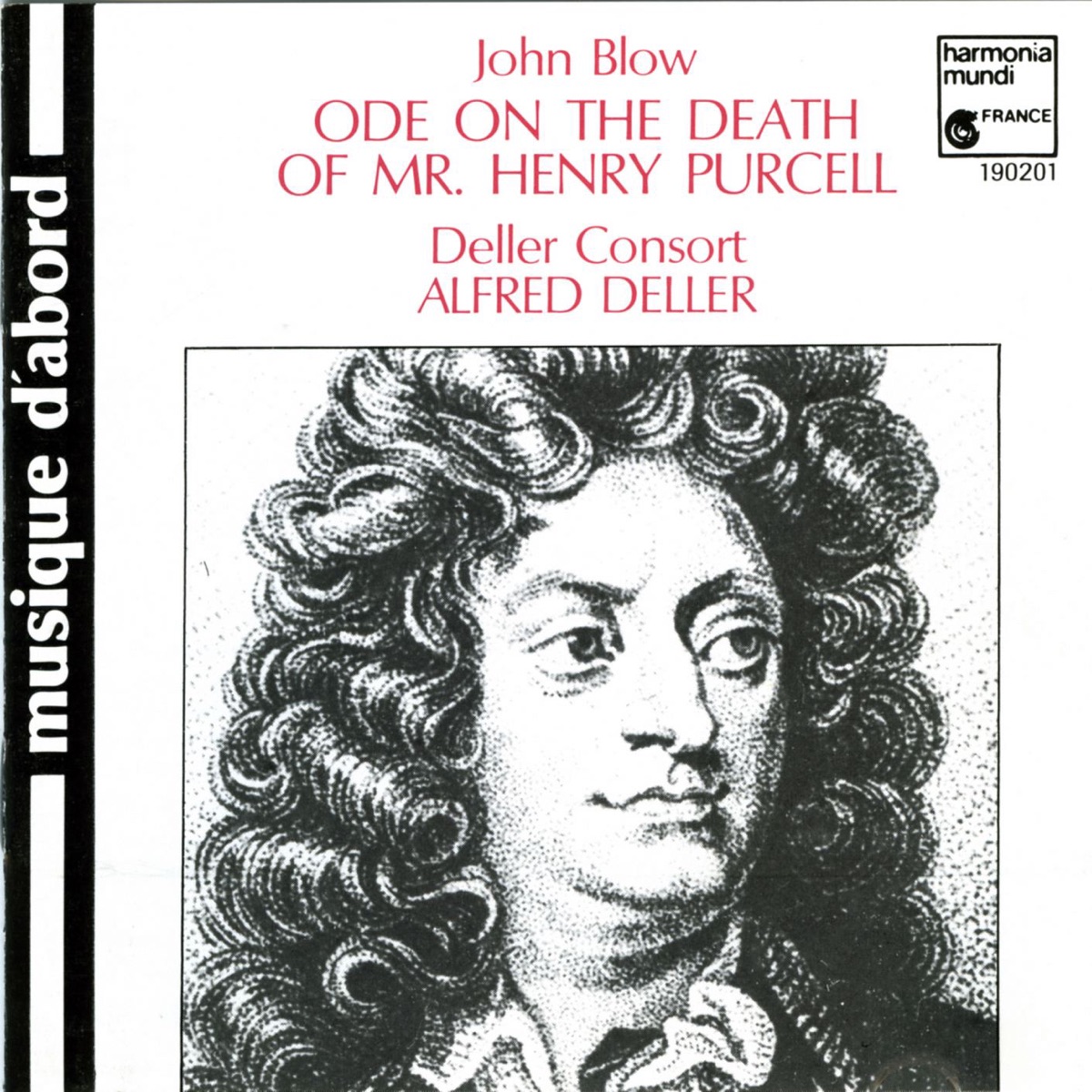 Blow: Ode on the Death of Mr. Henry Purcell by Alfred Deller & Deller Consort album cover