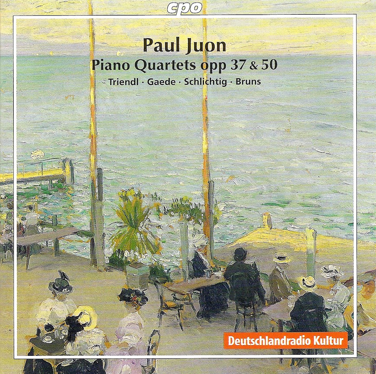 Juon: Piano Quartets Nos. 1 and 2 by Hariolf Schlichtig, Daniel Gaede, Peter Bruns & Oliver Triendl album cover