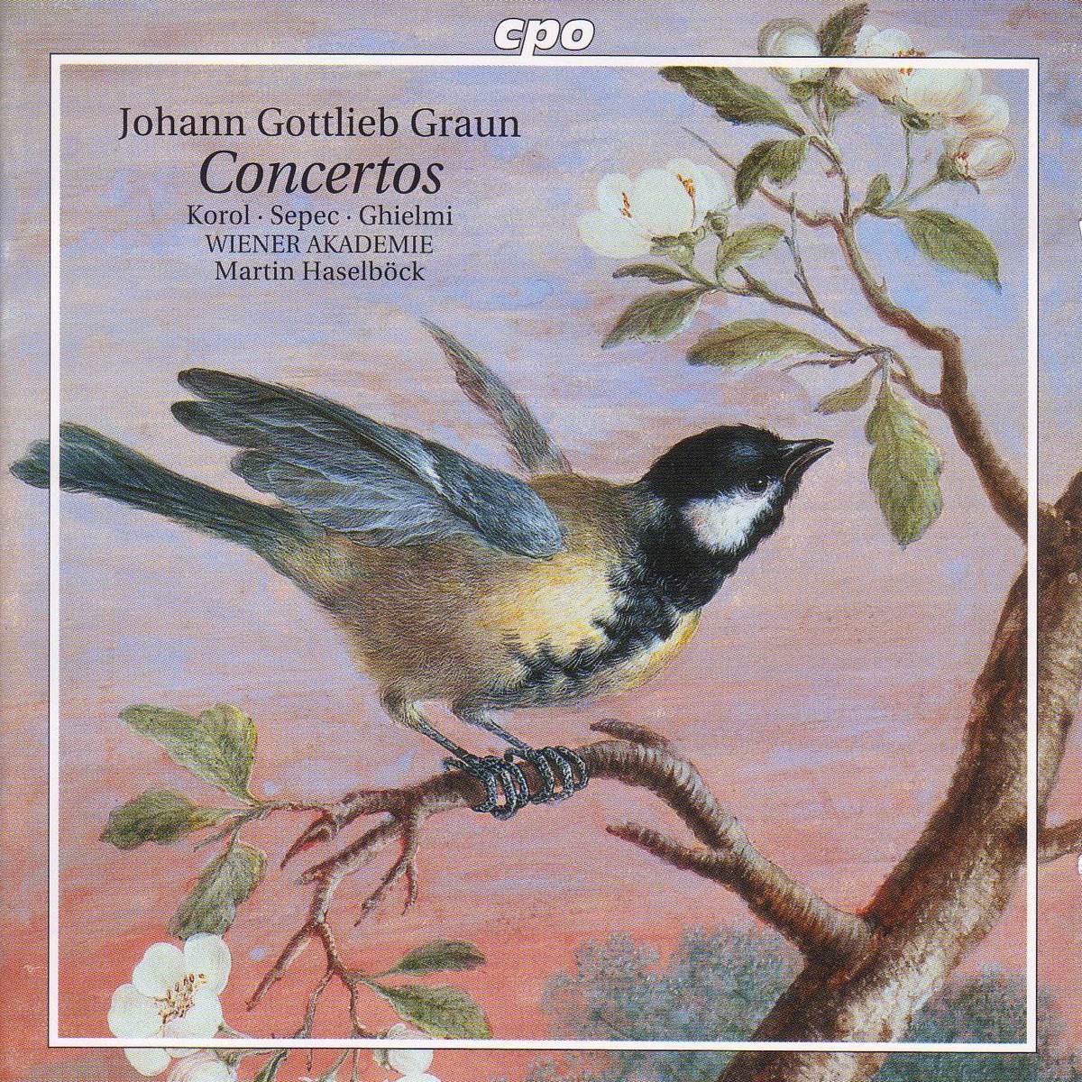Graun: Violin Concertos - Viola Da Gamba Concerto by Martin Haselbock, Vienna Academy Orchestra, Ilja Korol, Daniel Sepec & Vittorio Ghielmi album cover