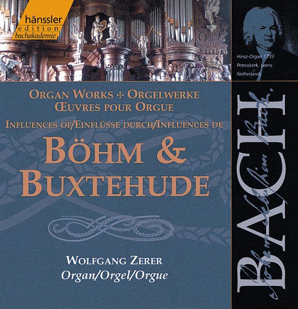 Bach, J.S.: Influences of Bohm and Buxtehude by Wolfgang Zerer album cover