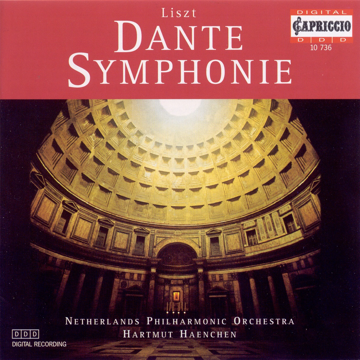 Liszt: Dante Symphony - A la Chapelle Sixtine by Hartmut Haenchen, Netherlands Philharmonic Orchestra & Netherlands Philharmonic Chorus album cover