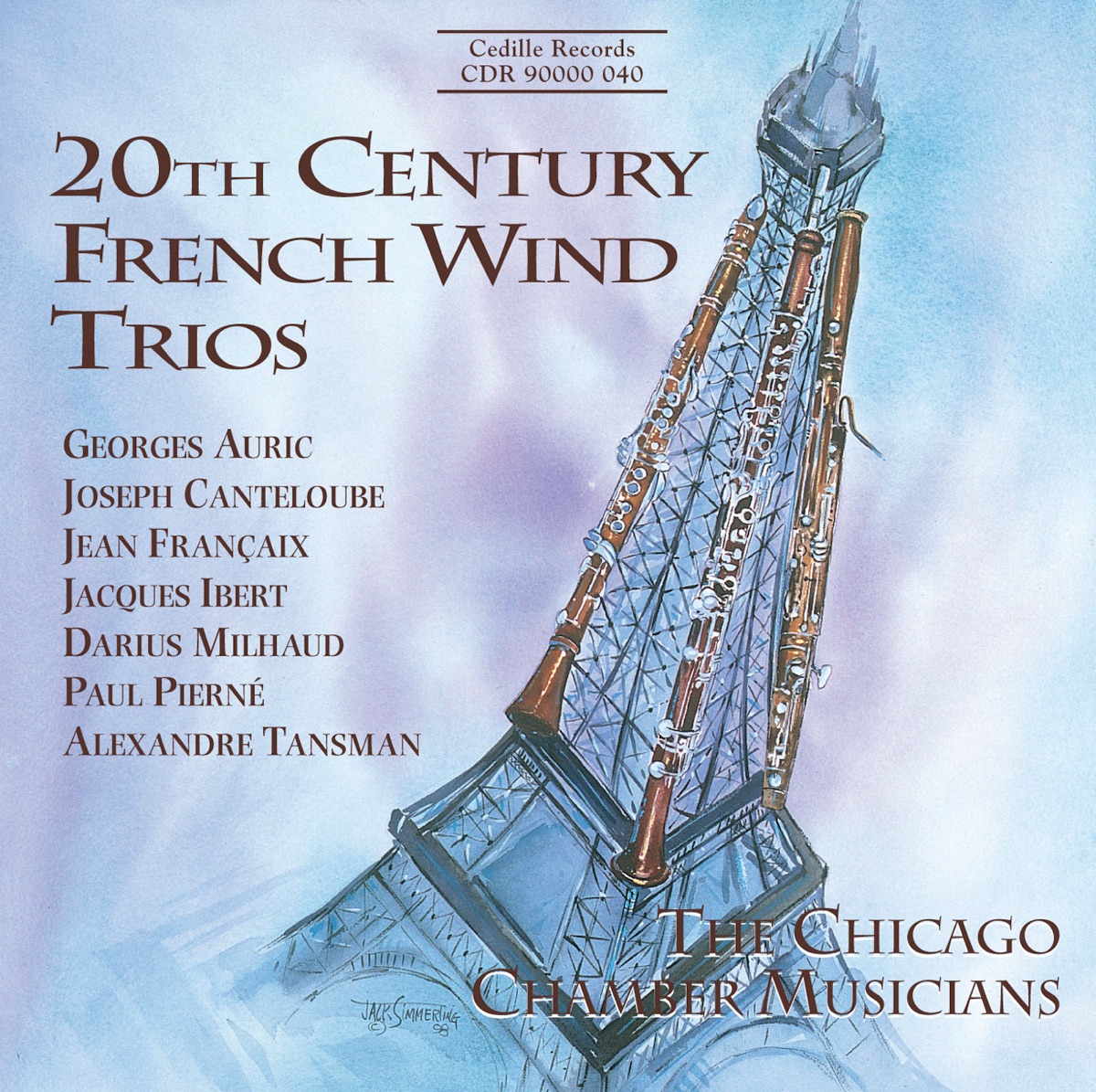 20th Century French Wind Trios by Chicago Chamber Musicians album cover