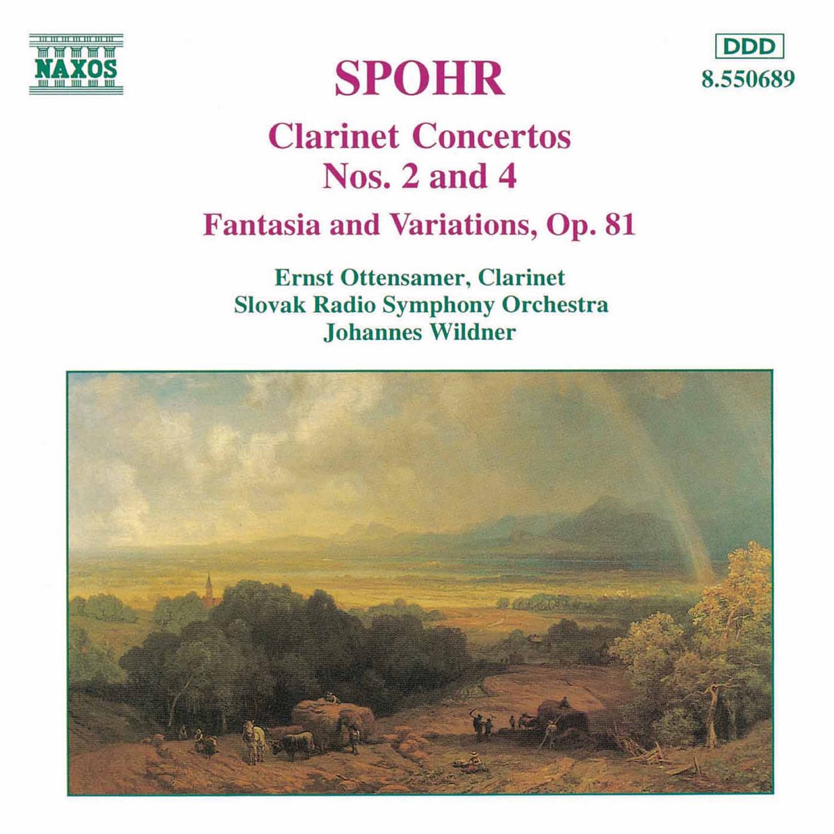 Spohr: Clarinet Concertos Nos. 2 and 4 - Fantasia, Op. 81 by Ernst Ottensamer album cover