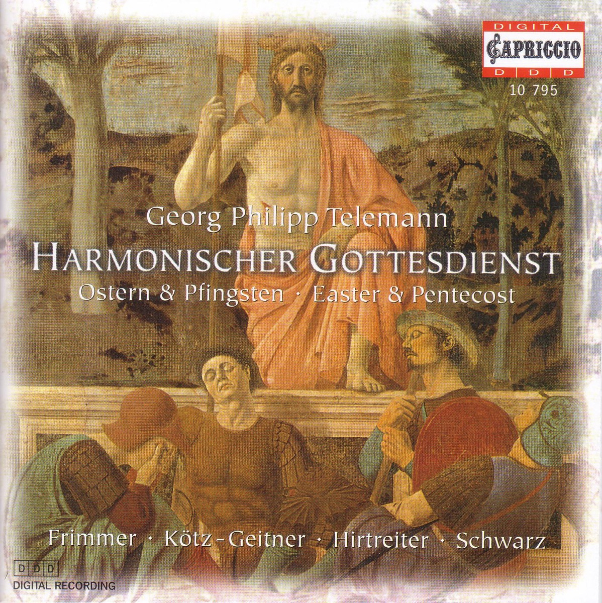 Telemann, G.P.: Cantatas for Easter and Pentecost (Harmonischer Gottesdienst) by Monika Frimmer, Christoph Hammer, Myriam Eichberger, Gerhart Darmstadt, Pieter Affourtit, Petra Kotz-Geitner, Bernhard Hirtreiter, Gotthold Schwarz, Alfredo Bernardini & Christian Beuse album cover