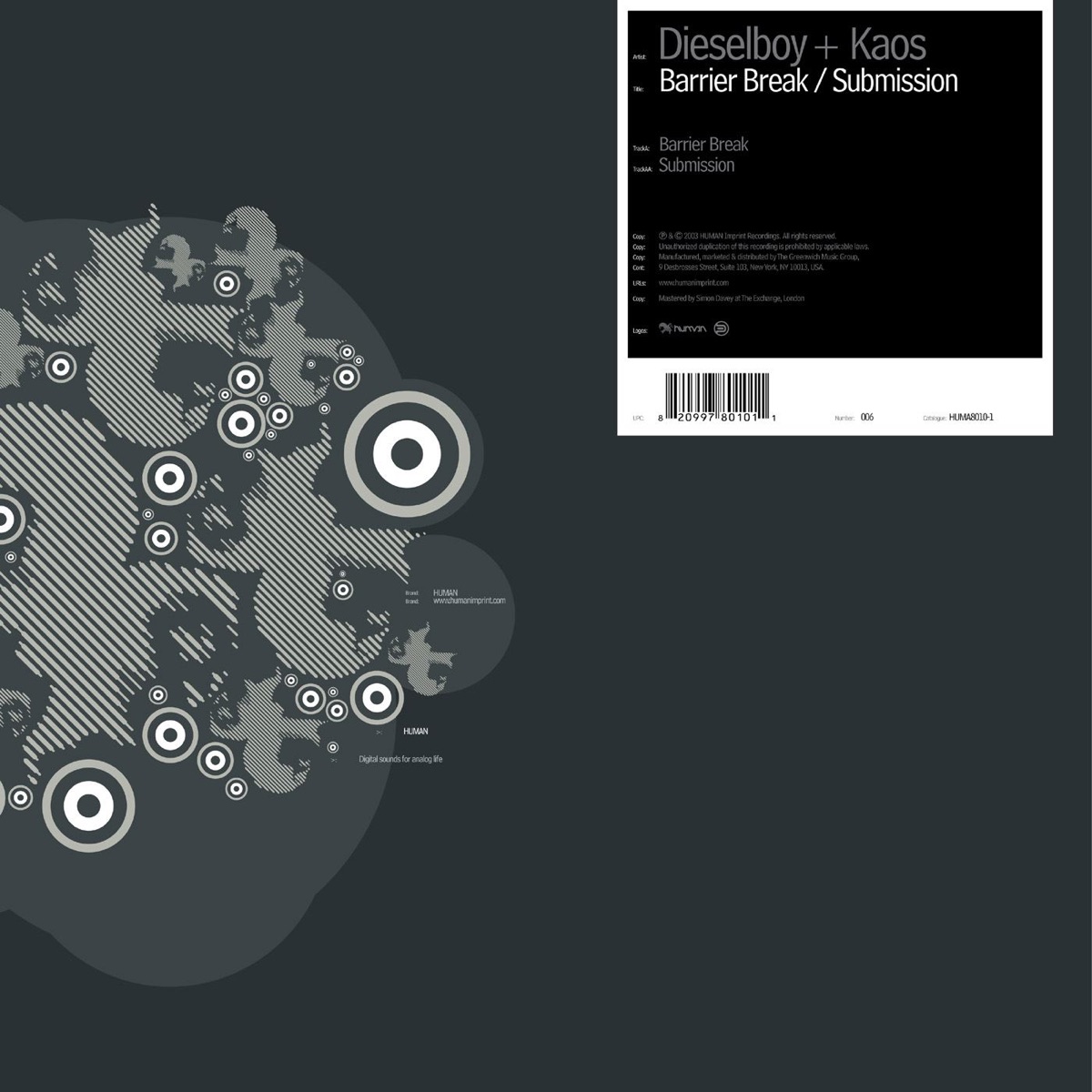 Barrier Break - Single by Dieselboy & Kaos album cover
