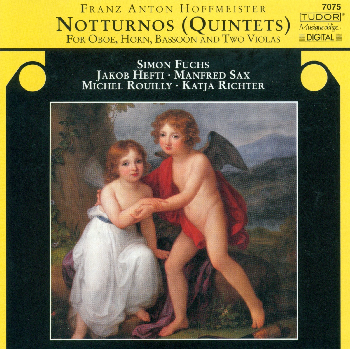 Hoffmeister, F.A.: Notturni - Nos. 1, 2, 3, 6 by Simon Fuchs, Jakob Hefti, Katja Richter, Michel Rouilly & Manfred Sax album cover