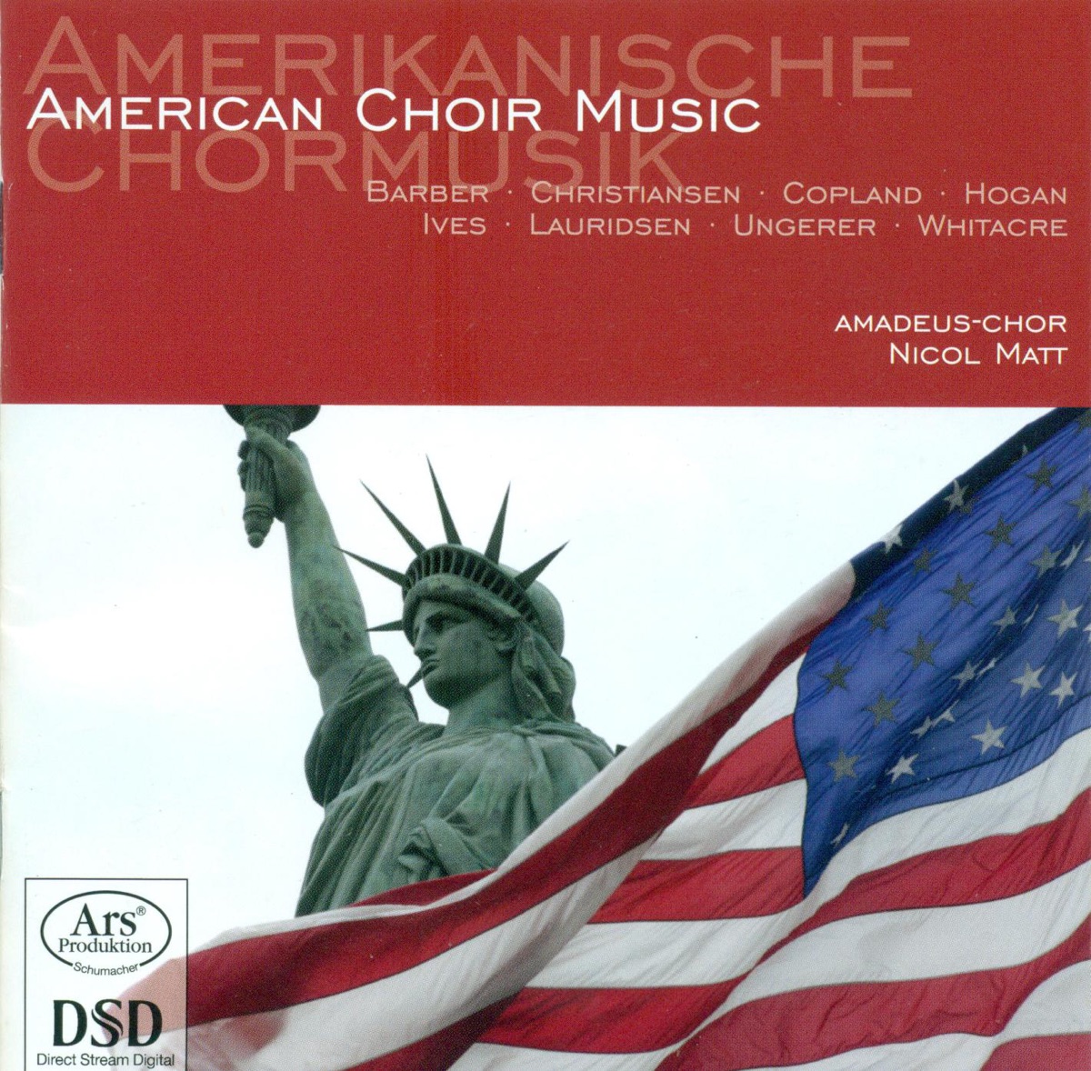 Choral Concert: Amadeus Choir - Barber, S. - Copland, A. - Whitacre, E. - Christiansen, P. - Lauridsen, M.J. - Ungerer, U. - Ives, C. - Hogan, M by Nicol Matt, Anja Stabler, Amadeus Choir, Marianne Dressler, Christian Schmitt, Nicolas Kroger, Jose Navarro, Isabel Delemarre, Youth Percussion Ensemble, Amadeus Choir, members, Lara Langguth, Sonja Rullmann & Moshe Haas album cover