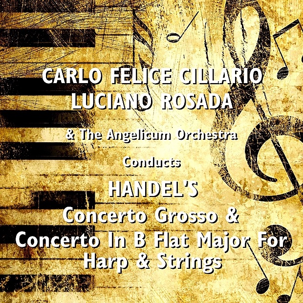 Music Of Handel by Luciano Rosada & Carlo Felice Cillario album cover