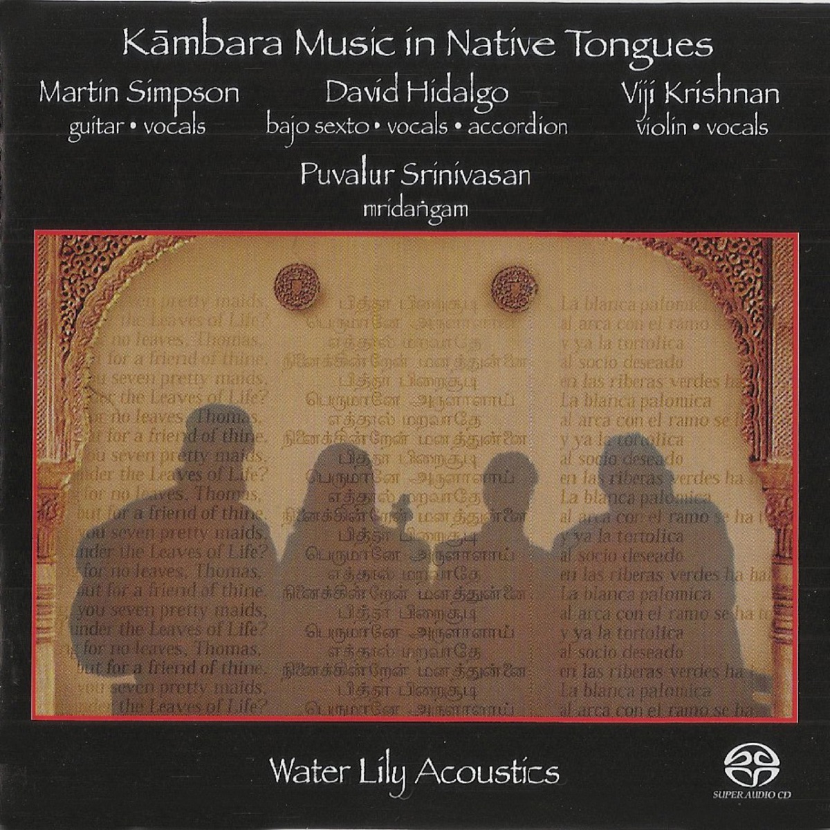 Kambara Music In Native Tongues - EP by Martin Simpson, David Hidalgo, Viji Krishnan & Poovalur Srinivasan album cover