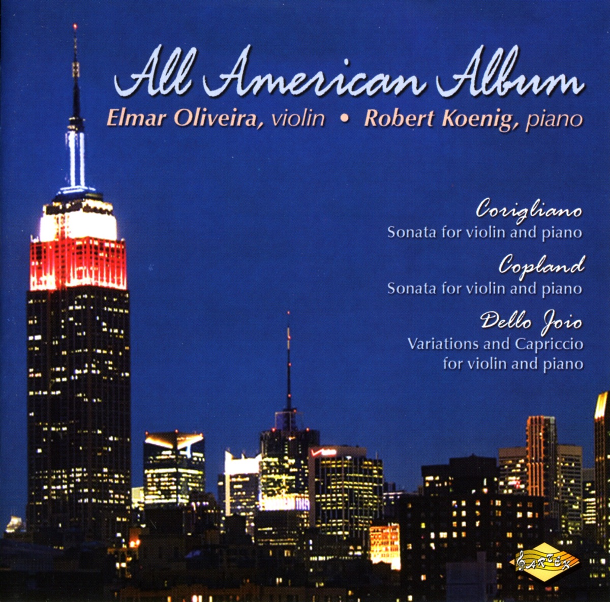 Corigliano - Copland: Violin Sonatas - Dello Joio, N.: Variations and Capriccio by Elmar Oliveira & Robert Koenig album cover
