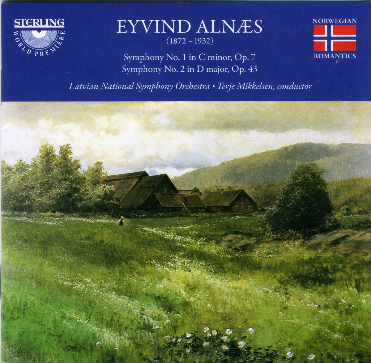 Alnæs: Symphonies No. 1 & 2 by Latvian National Symphony Orchestra & Terje Mikkelsen album cover